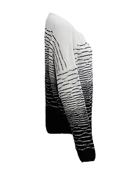 Two-Tone Boat Neck Sweater