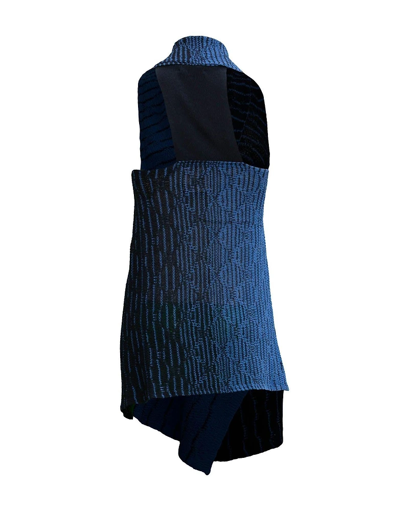 Two-Tone Knit Vest