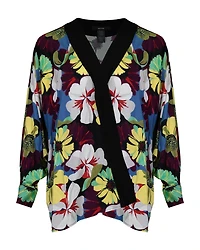 Blocked Kimono Blouse