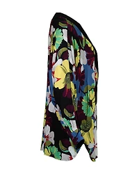 Blocked Kimono Blouse
