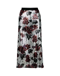 Smythe Floral Sequin Midi Skirt
