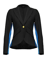 One Button Tux Stripe Blazer