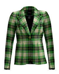 Patch Pocket Duchess Blazer Grass Plaid