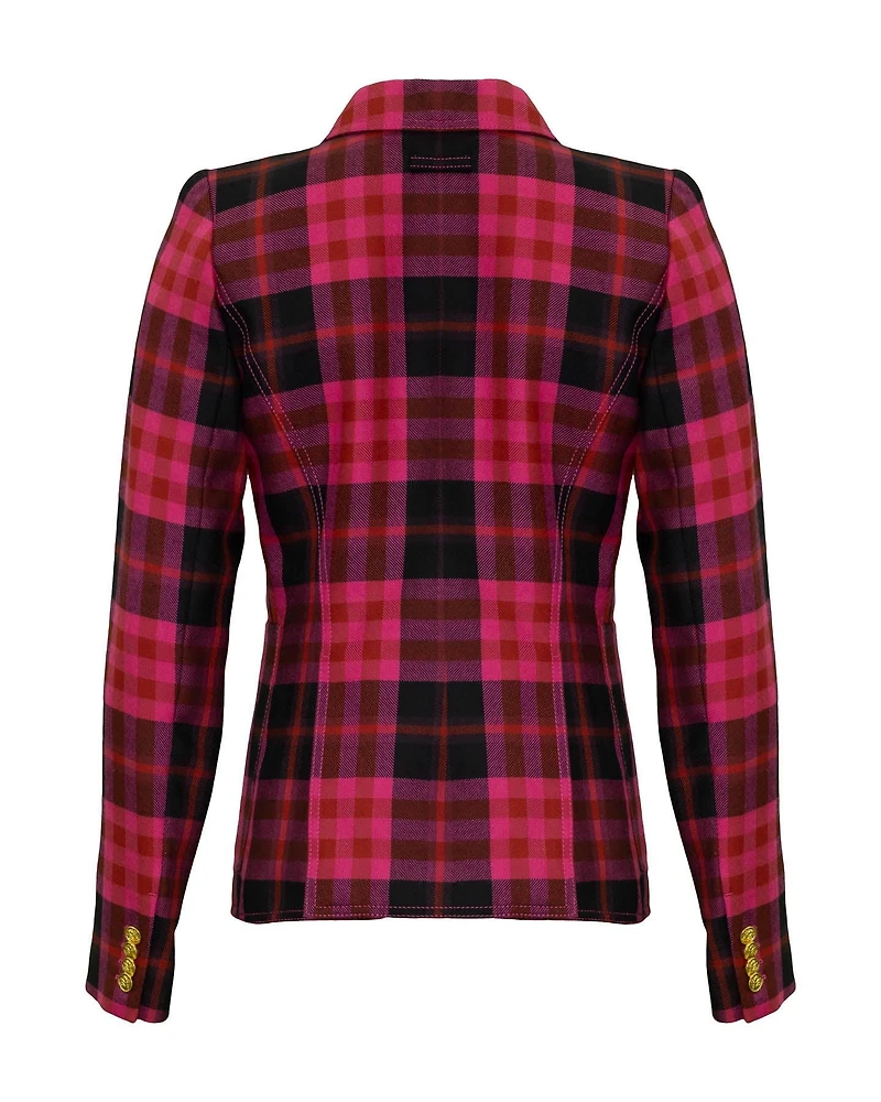 Patch Pocket Duchess Deep Pink Tartan