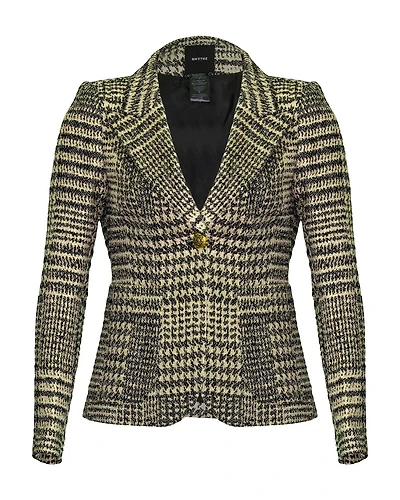Patch Pocket Duchess Metallic Glencheck