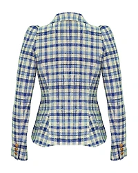 Pouf Sleeve One Button Blazer