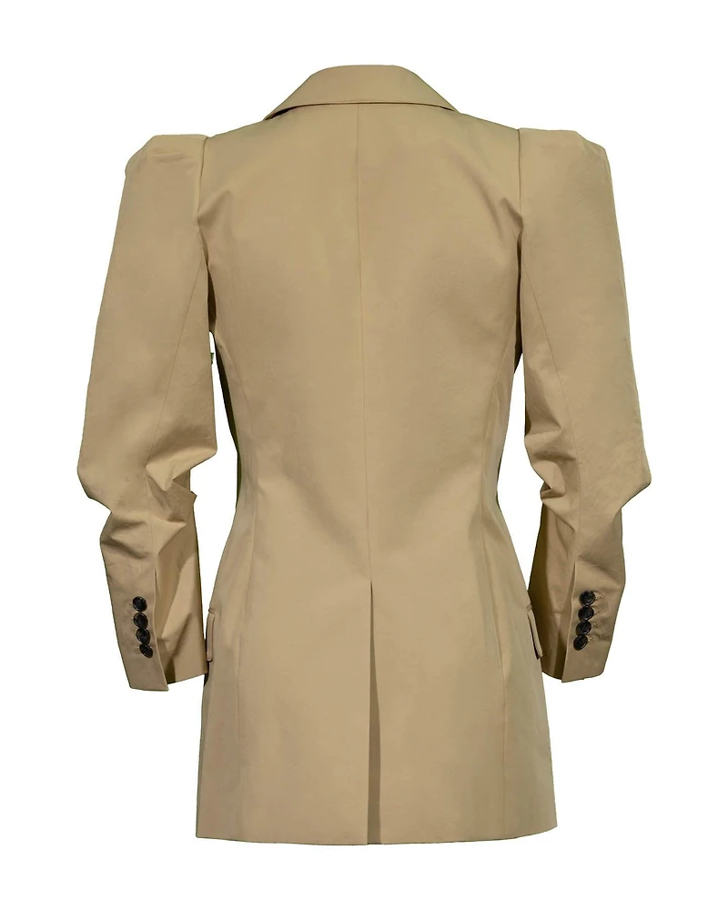 Scrunch Sleeve Longline Blazer