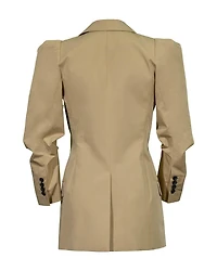 Scrunch Sleeve Longline Blazer