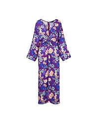 Smythe Violet Floral Twist Dress