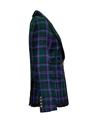 Taped Peaked Lapel Blazer Cooper Tartan