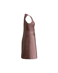 Shiny Silk Sheath Dress