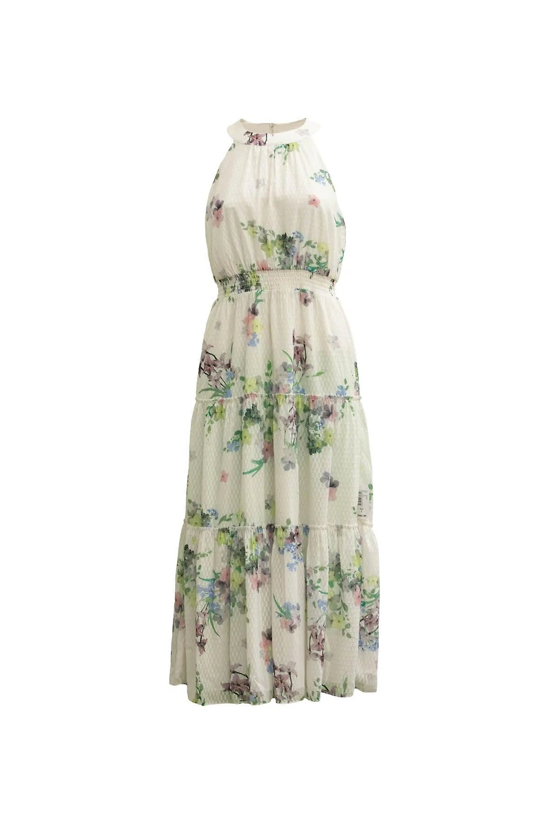 Kahlay Print Tiered Midi Dress