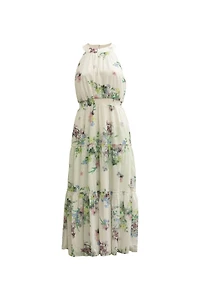 Kahlay Print Tiered Midi Dress