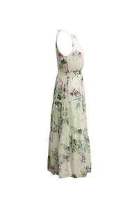 Kahlay Print Tiered Midi Dress