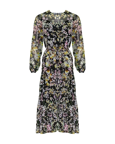 Rishka Sheer Print Dress