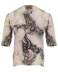 Paolina-P Marble Print T-Shirt
