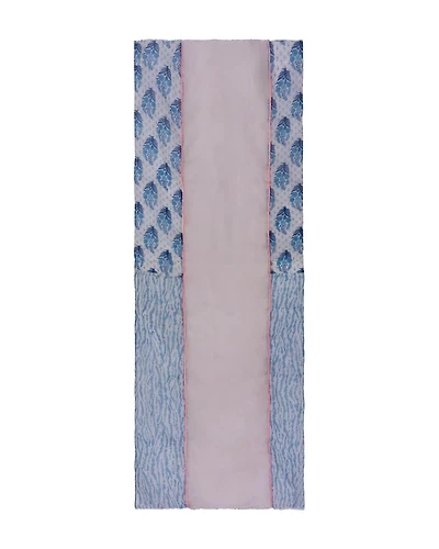 Pink Blue Print Scarf