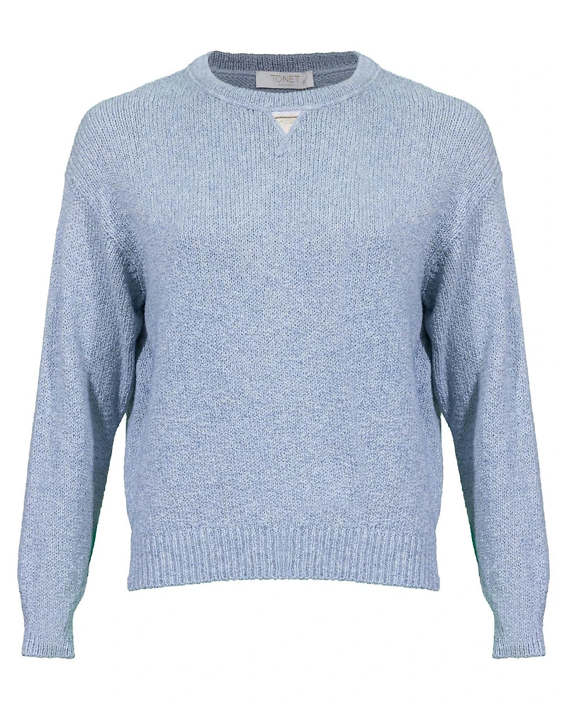 Tonet Aqua Cotton Cashmere Pullover