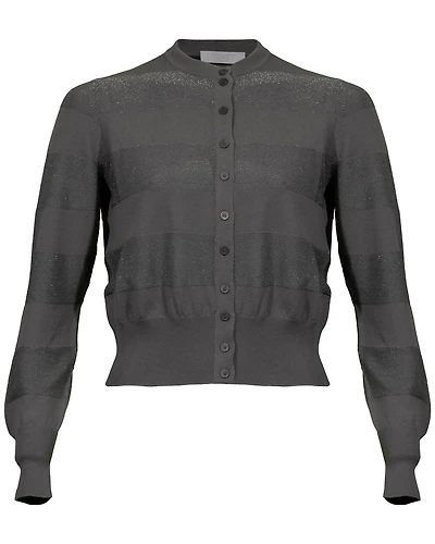 Cotton Blend Crop Cardigan