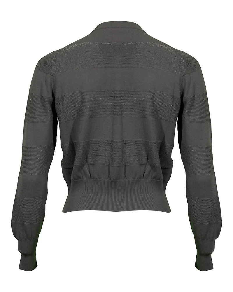 Cotton Blend Crop Cardigan
