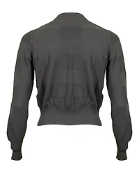 Cotton Blend Crop Cardigan