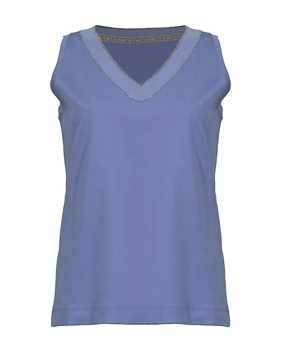 Cotton V-Neck Tank Top