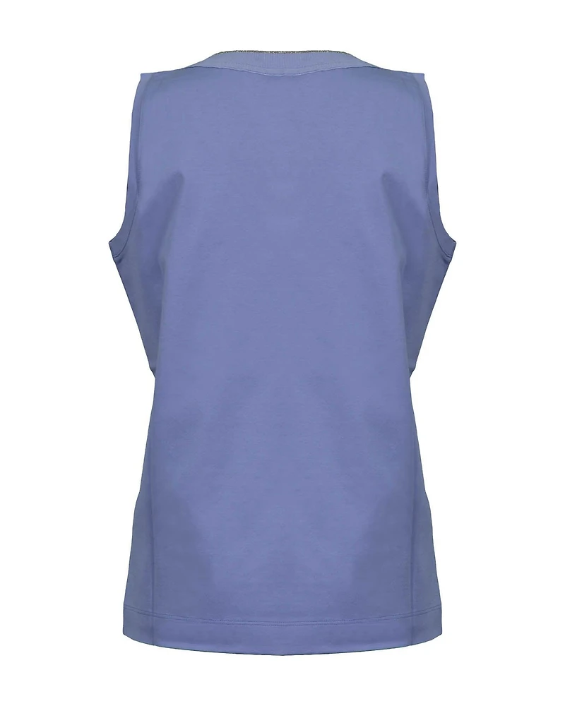 Cotton V-Neck Tank Top