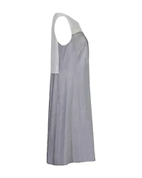 Embroidered Detail Sleeveless Dress