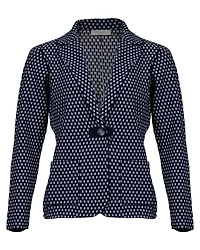 Jacquard Print Knit Jacket