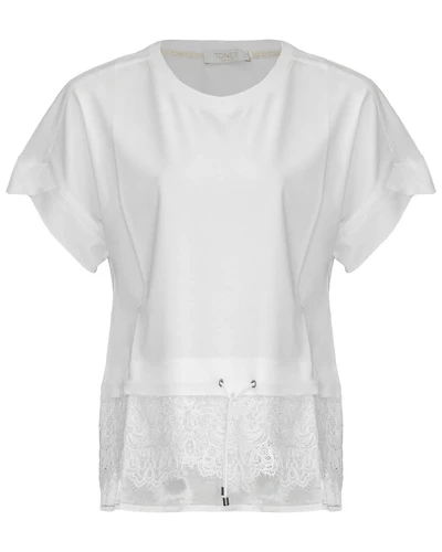 Lace Trim Tee Shirt