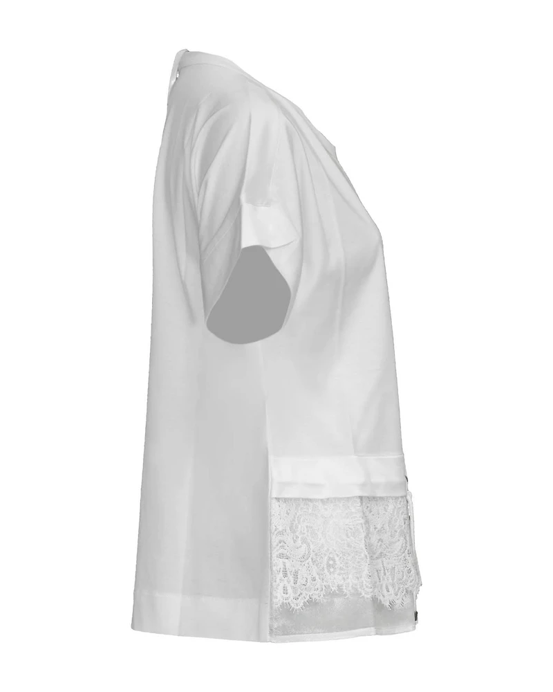 Lace Trim Tee Shirt