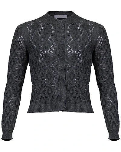 Novelty Knit Crop Cardigan