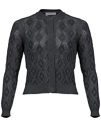 Novelty Knit Crop Cardigan