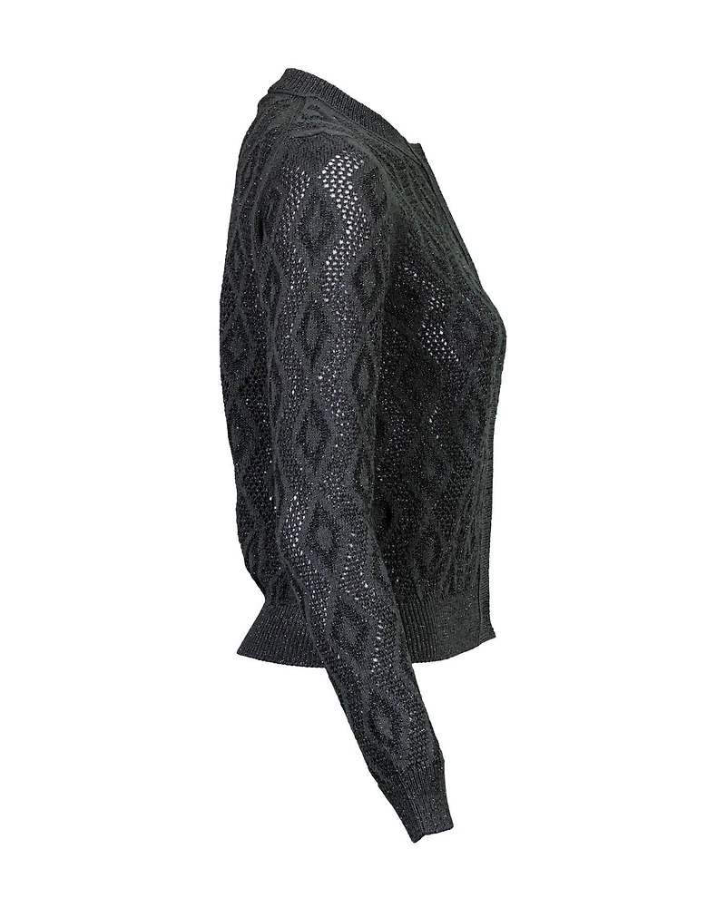 Novelty Knit Crop Cardigan
