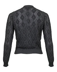 Novelty Knit Crop Cardigan