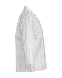 Oversized Pinstripe Pull On Shirt