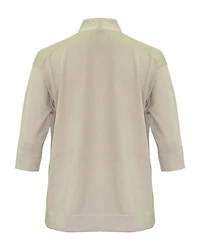 V Neck High Low Knit Top