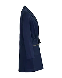 Zip Pocket Jacket with Drawstring Waist