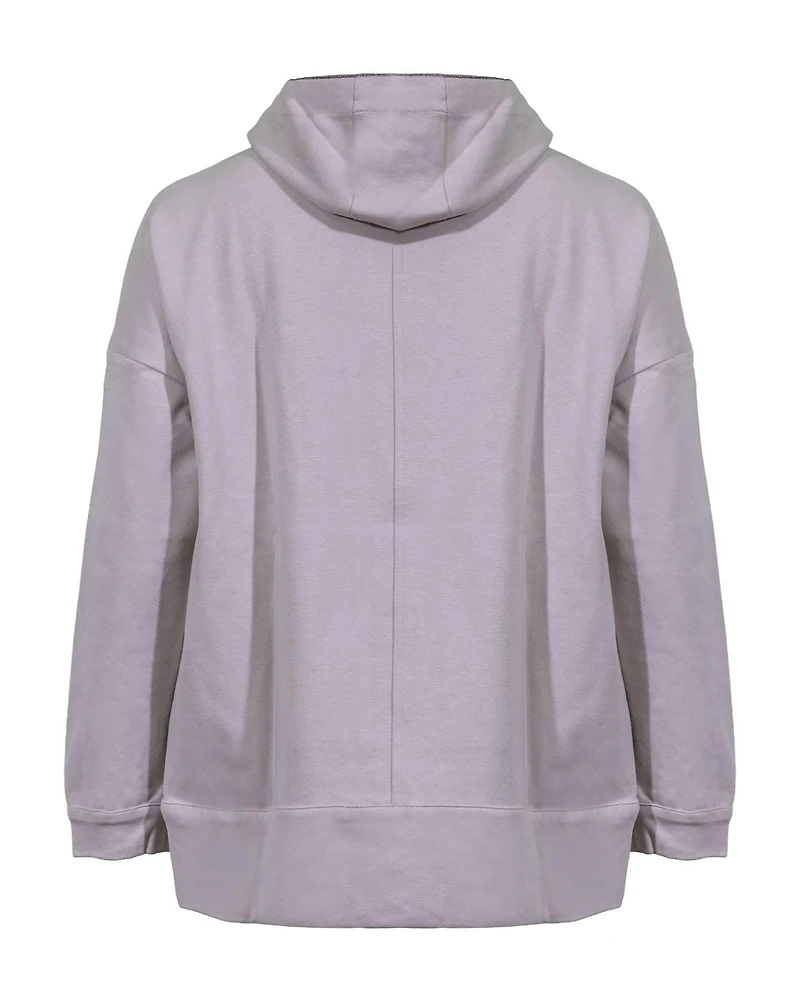 Zip-Snap Hoodie Jacket