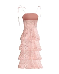 Ruffled Organza Dress