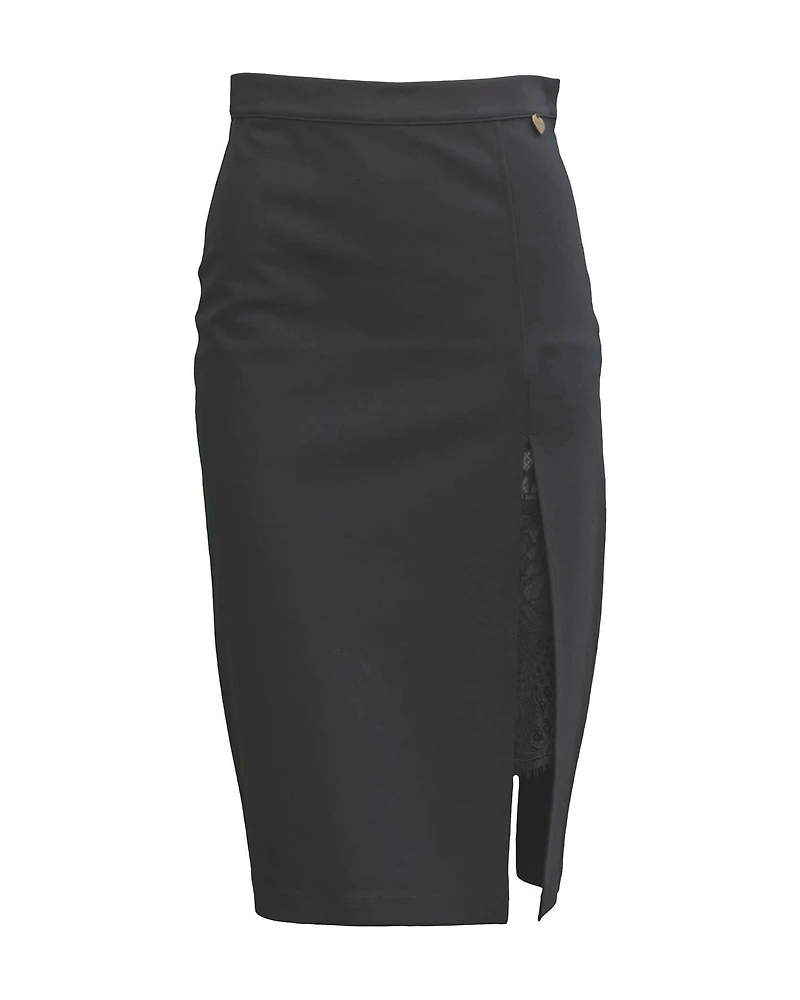 Ponte Side Slit Skirt
