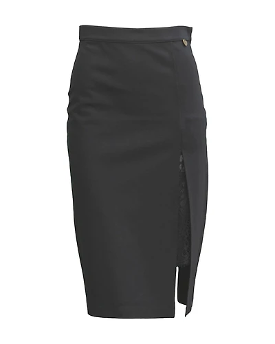 Ponte Side Slit Skirt