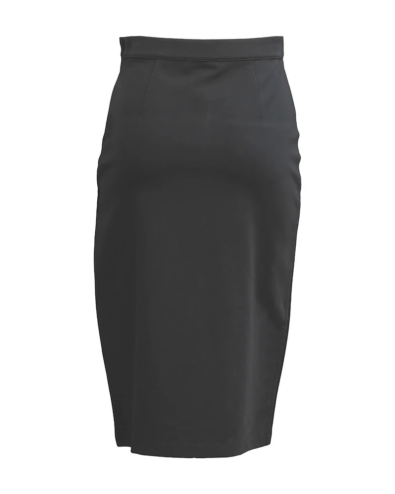 Ponte Side Slit Skirt