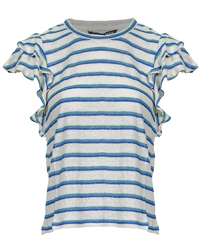 Akeela Linen Stripe Tee