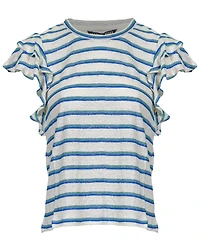 Akeela Linen Stripe Tee