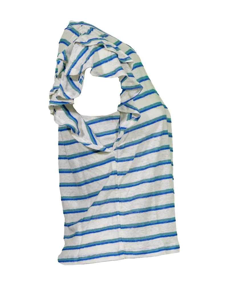 Akeela Linen Stripe Tee