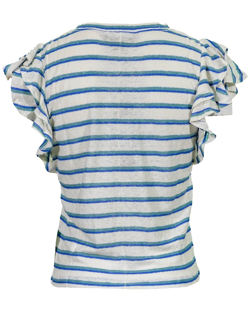 Akeela Linen Stripe Tee