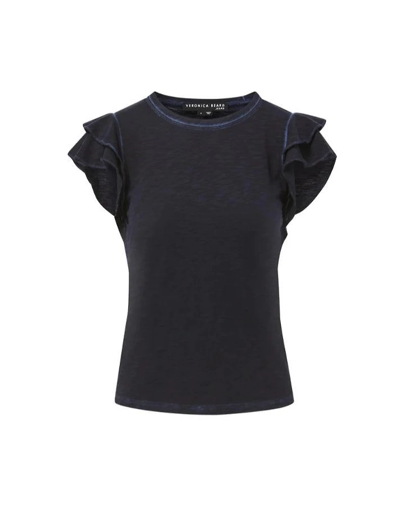 Akeela Ruffled Shoulder Te