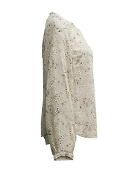 Azar Eyelet Chiffon Top
