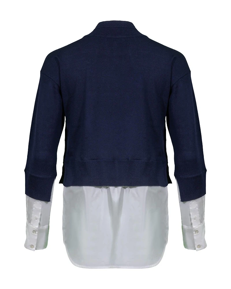 Beri Mixed Media Pullover